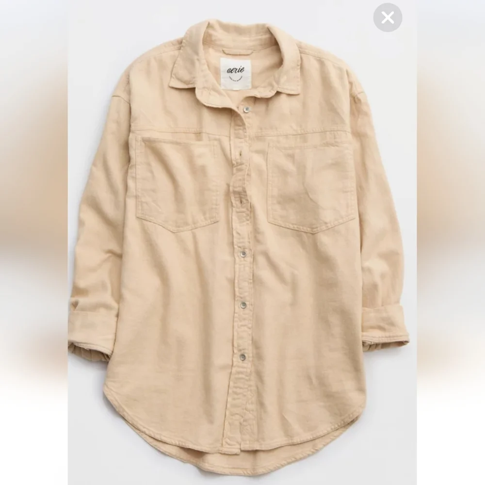 Aerie Amytime Favorite Twill Shirt - Picture 3 of 5